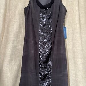 Elegant Black Sequin Dress